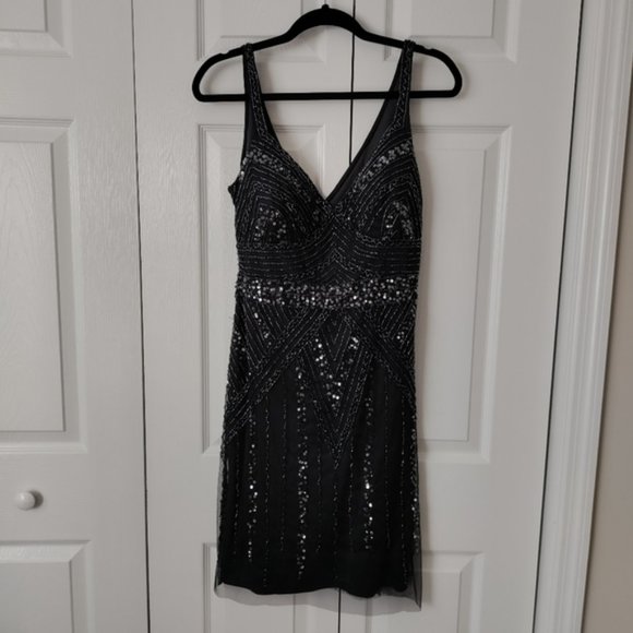 MARINA Dresses & Skirts - Gorgeous Beaded Cocktail Dress by Marina, Size 12